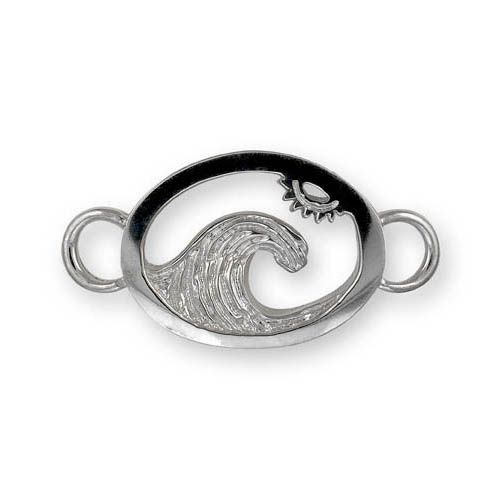 Wave Bracelet Clasp - 14K Yellow Gold