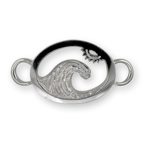 Wave Bracelet Clasp - Sterling Silver