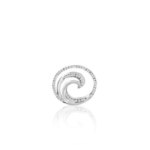 Wave Deluxe Pendant 15mm, Hawaiian Inspired  Pendant, WVP-0004/ WG