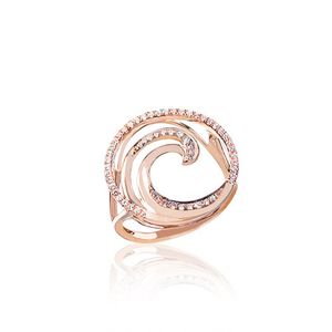 Wave Deluxe Ring 19mm, Hawaiian Inspired  Ring, WVR-0004/ RG