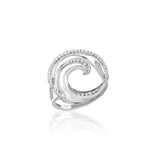 Wave Deluxe Ring 19mm, Hawaiian Inspired  Ring, WVR-0004/ WG