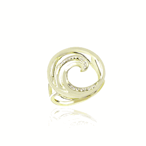 Wave Ring 15mm, Hawaiian Inspired  Ring, WVR-0001