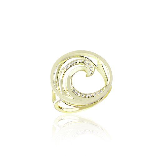 Wave Ring 19mm, Hawaiian Inspired  Ring, WVR-0002