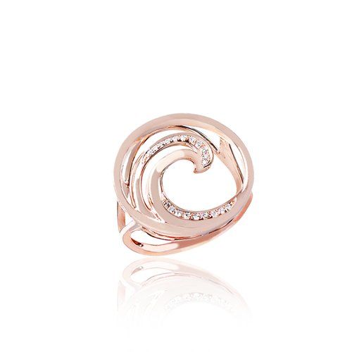 Wave Ring 19mm, Hawaiian Inspired Ring, WVR-0002/ RG