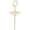 Wedding Cross Charm 14K Gold - 10-4936