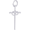 Wedding Cross Charm Silver - 10-4936