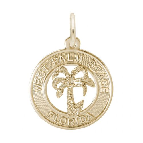West Palm Beach Florida Charm - 10K Gold - 10-1755-10kg