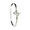 Whale Tail Hook Bracelet - Sterling Silver & 14K Gold 4mm 7.0 Inch