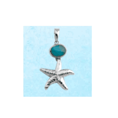 Whale Tail Larimar Charms & Pendants  - PSWTL