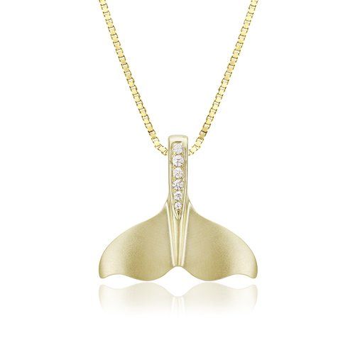 Whale Tail Pendant, Hawaiian Inspired  Pendant, SWP-135