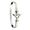 Whale Tale Heart Hook Bracelet - Silver & 14K Gold 6mm 8.5 Inch