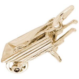 Wheel Barrow Charm 14K Gold - 10-1404-0-14K