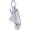Wheel Barrow Charm-White Gold - 10-8297