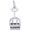 Whistler Gondola Charm - 14K White Gold