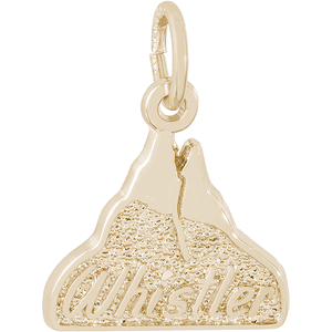 Whistler Mountain Charm - Gold Plated - 10-6364