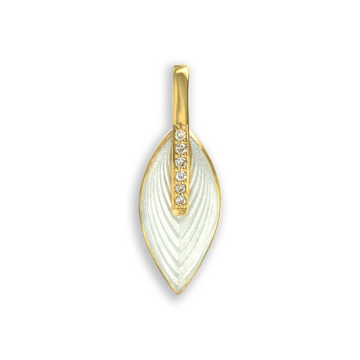 White Marquise Pendant 18K -Diamond - NNG092WB-X