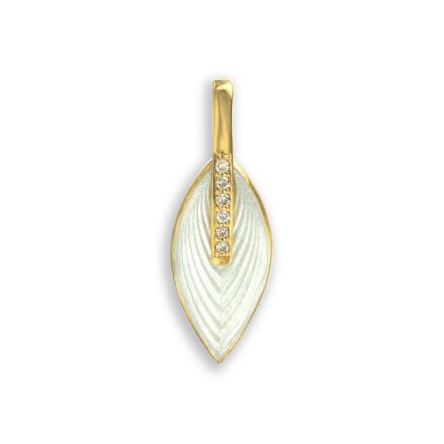 White Marquise Pendant 18K -Diamond - NNG092WB-X