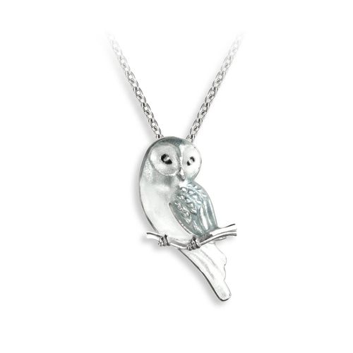 White Owl Necklace - NN0527A