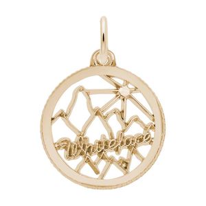 Whiteface Mountain Charm - 14K Gold - 10-2470