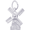 Windmill Charm White Gold - 10-1408