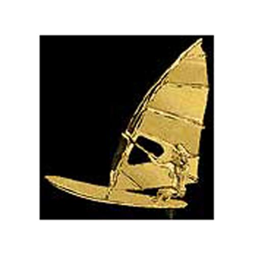 Windsurfer Race Pendant - 14K Yellow Gold