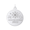 Winter Storm Disc Charm  - 14K White Gold  - 10-2100-0-14KW