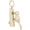 Woodpecker Bird Charm 14K Gold - 10-1389