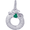 Wreath Charm White Gold - 10-0466