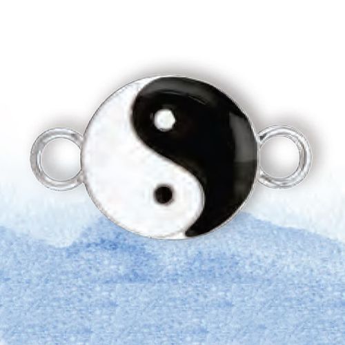 Ss Yin Yang Enamel Clasp - SCCYY