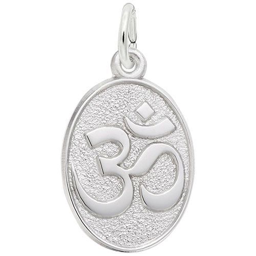 Yoga Symbol W/9152 Necklace  - Sterling Silver  - 28-2693-52-SS