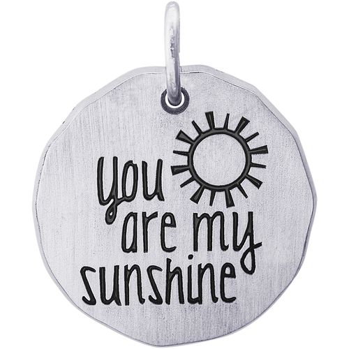 You Are My Sunshine Charm - 14K White Gold - 10-1626-wg