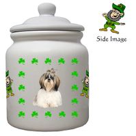 Irish Cookie Jar - Shih Tzu