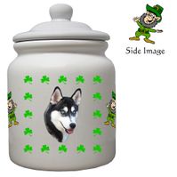 Irish Cookie Jar - Siberian Husky