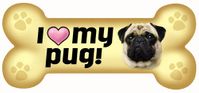 Magnet - Bone Shaped - Pug
