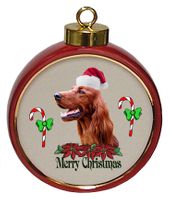 Red Drum Ornament - Irish Setter
