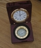 Desk Compass and Clock- Gold
