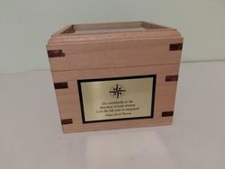 Glass Top Engraved Desk Compass Ready Ship