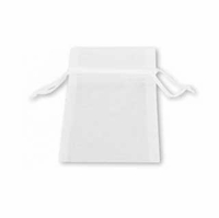 3x4 Inch White Sheer Organza Gift Bag (1pc)