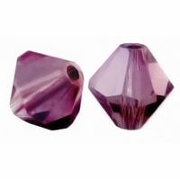 Amethyst Satin 5328 4mm XILION Bicone Beads (10PK)