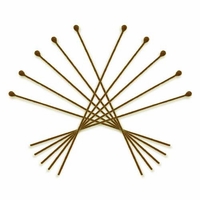 Antique Brass 2 Inch Ball End 21GA Head Pin (100PK)