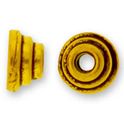 Antique Gold 4mm Stepped Bead Cap