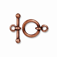 Antiqued Copper 1/2 Inch Anna's Toggle Clasp