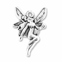 Antiqued Silver Fairy Charm (10PK)