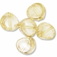 Brushed Gold Clear Acrylic 33mm Nugget Beads (5PK)