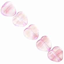 Czech Hurricane Glass Heavenly Dream 6mm Heart Bead (25PK)