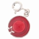 Enameled Red Hat Sterling Silver Charm