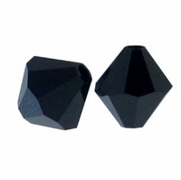 Jet 5328 3mm Swarovski Crystal XILION Bicones Beads (50PK)