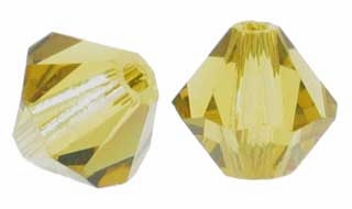 Lime 5328 6mm Swarovski Crystal XILION Bicones Beads (10PK)