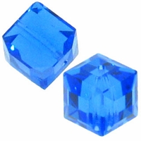 Sapphire 5601 Swarovski 6mm Cube Bead (1PC)