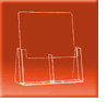 2C112 - CounterTop, Side-by-Side, 2 Pocket, Trifold, Brochure Holder
